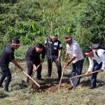 Kasi Humas Polres Tapsel Wartawan Kompak Tanam Pohon