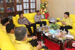 Silaturahmi dan Cooling System, Kapolres Kunjungi DPD Partai Golkar Tapsel   