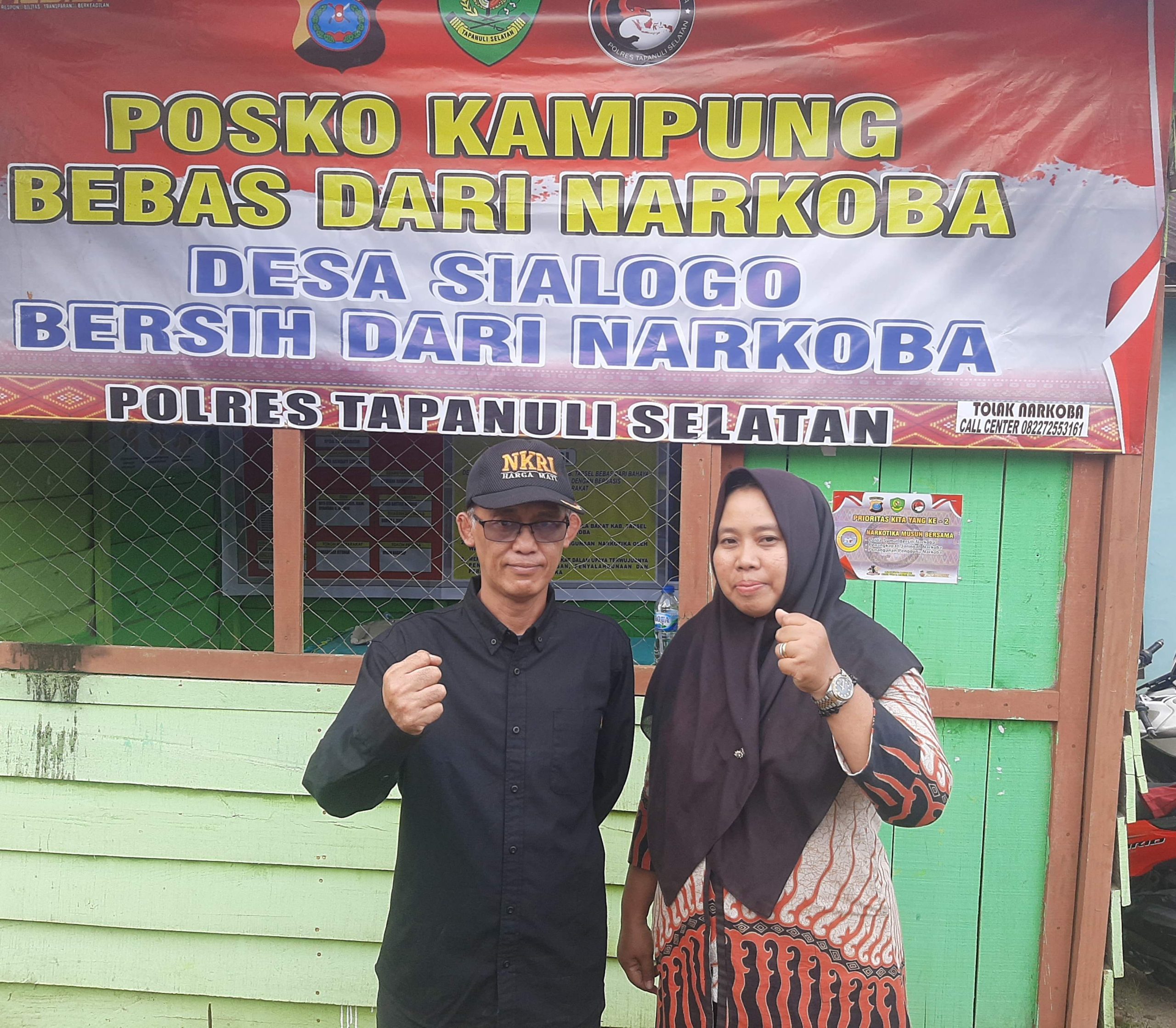 Kades Sialogo Apresiasi Kapolres Tapsel Kampung Bebas Narkoba