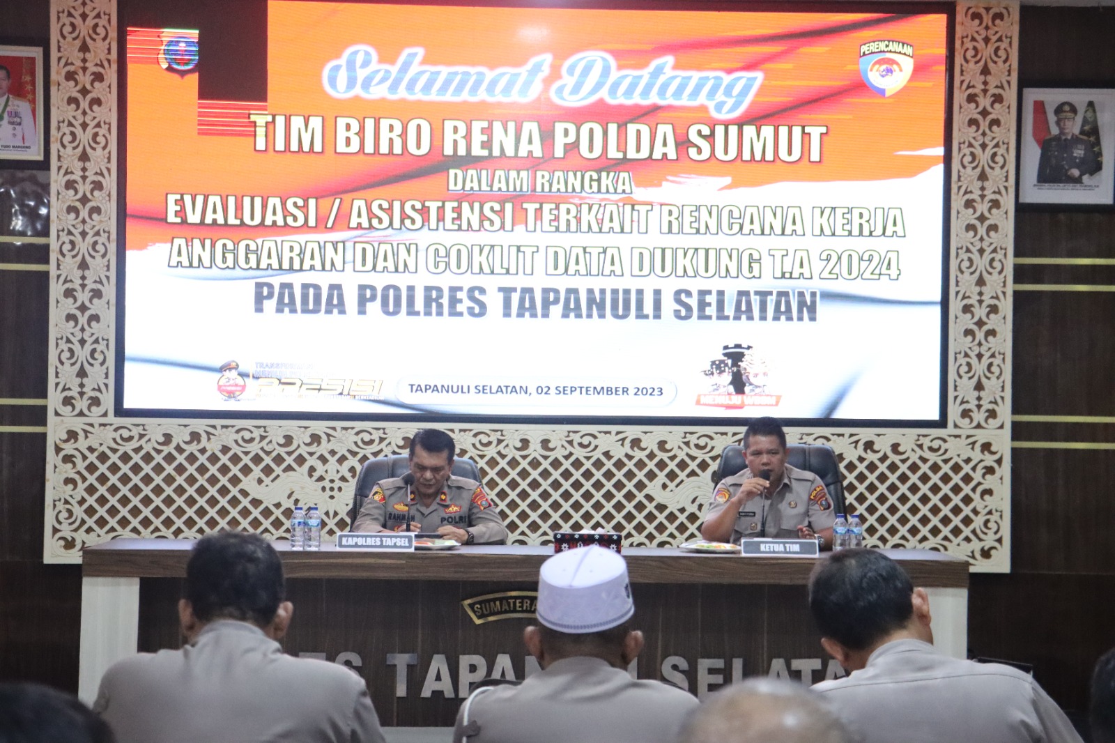 Evaluasi Polda Sumut Supervisi di Polres Tapsel