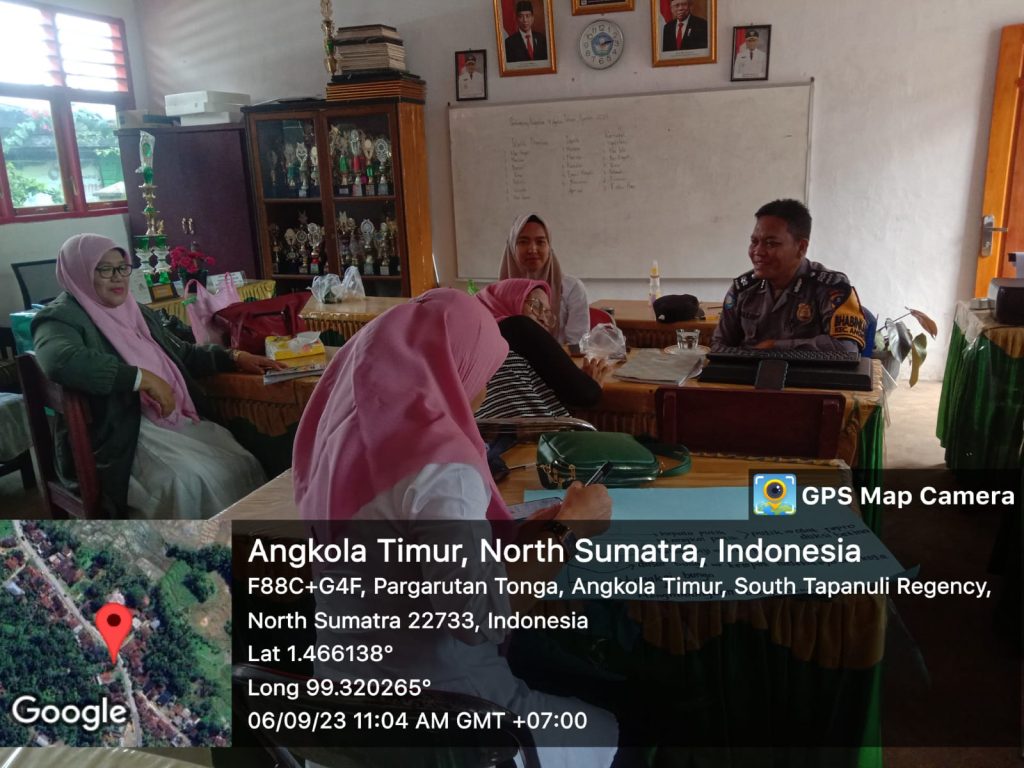 Polsek Sipirok Ajak Guru SD Sampaikan ke Murid Sadar Kamtibmas Sejak Dini