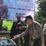 Kapolsek Padang Bolak Bantuan Sumur Bor dan Pompa Air