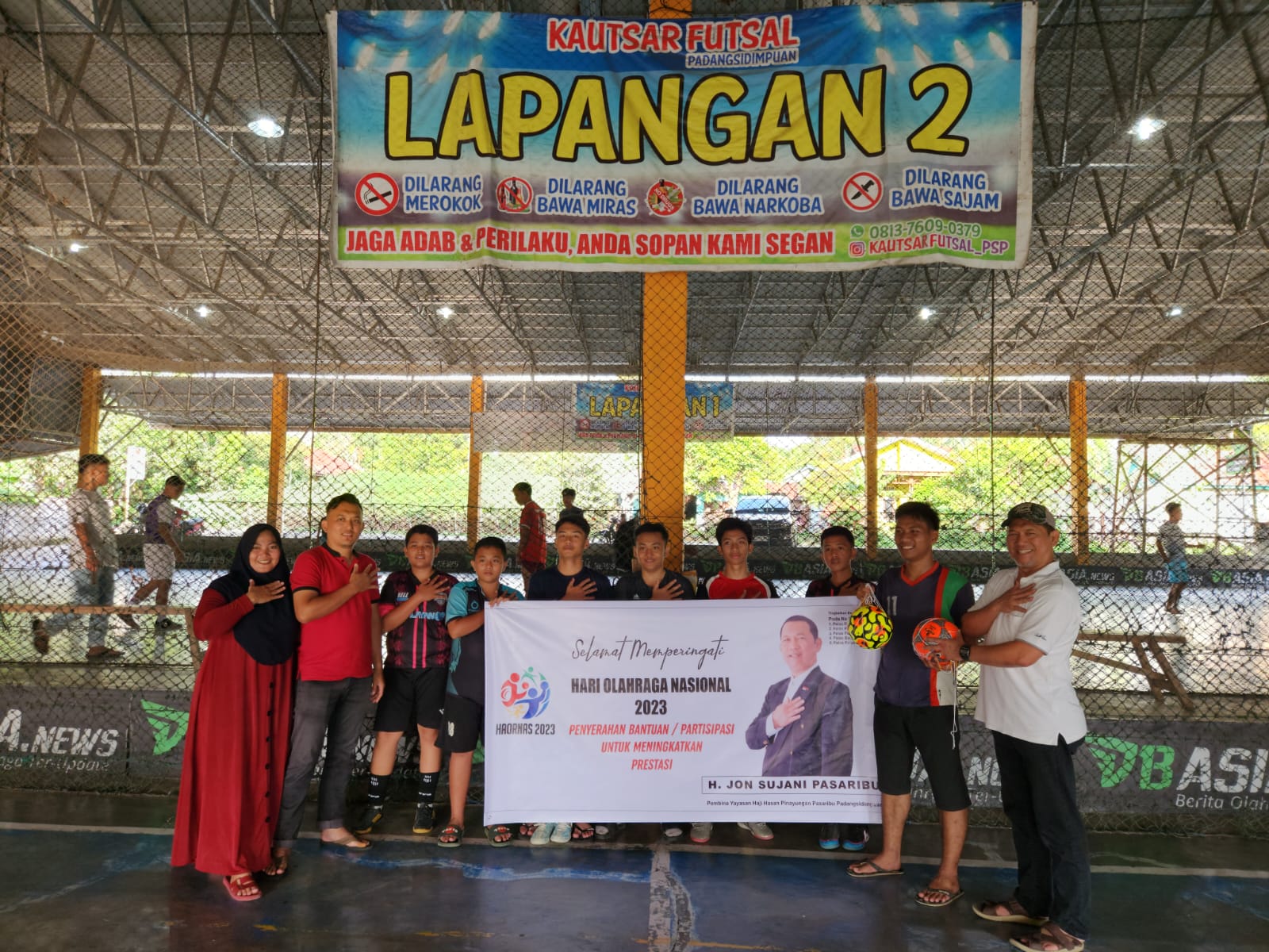 Haornas ke-40 Jon Sujani Pasaribu Bola Futsal "Poda Na Lima"