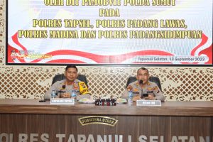 Kapolres Tapsel Dampingi Tim Supervisi Sosialisasi Implementasi Pelaksanaan PNBP