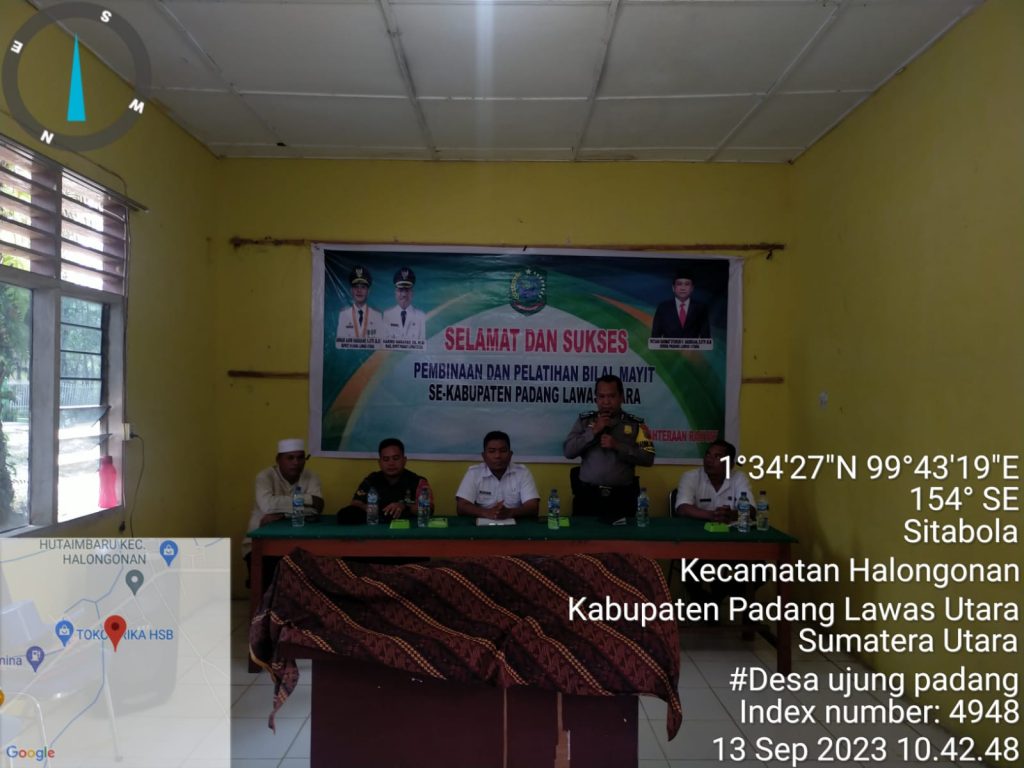 Polsek Padang Bolak Hadiri Pelatihan Bilal Mayit di Kantor Camat Halongonan   