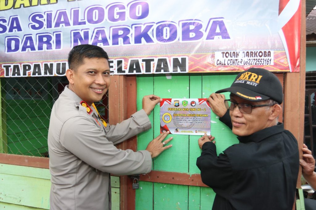 Kades Sialogo Apresiasi Kapolres Tapsel Pilih Desanya Jadi Kampung Bebas dari Narkoba