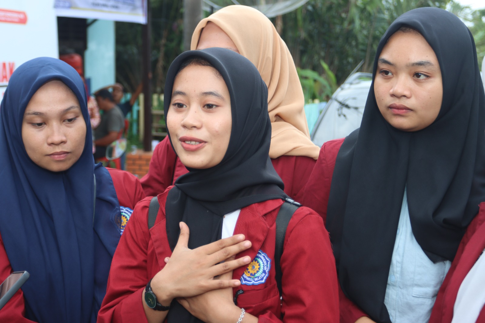 Mahasiswa Kapolres Tapsel Desa Sialogo Kampung Bebas dari Narkoba
