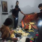 Kapolsek Batang Toru, AKP Tona Simanjuntak, dan anggotan saat tangkap dan menggeledah Kamar terduga pengedar sabu