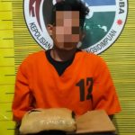 Seorang residivis kasus narkoba, RH, tertangkap Polisi saat hendak edarkan ganja 1 Kg di Kota Padangsidimpuan