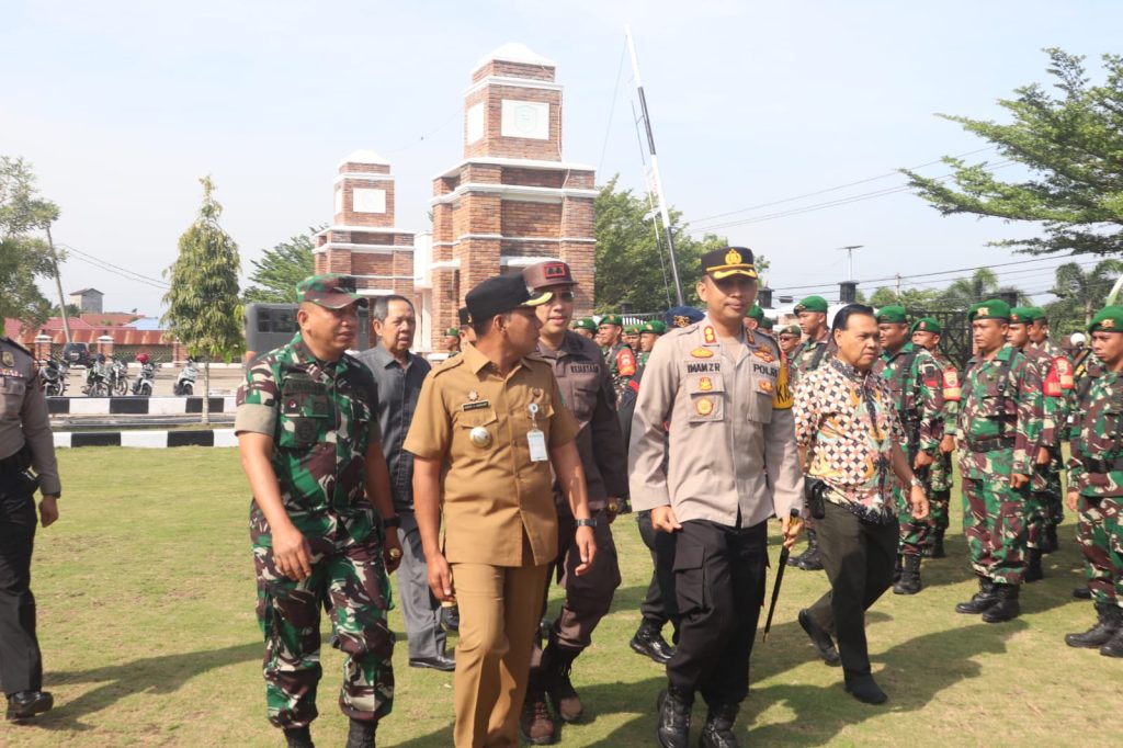 Apel Serpas Ops Mantap Huta Toba, Kapolres Tapsel : 239 Personel Siaga Pam TPS Pilkades Paluta