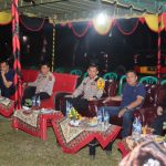 Kapolres Tapsel, AKBP Imam Zamroni, dan Bupati Paluta, Andar Amin Harahap, saat menggelar Patroli skala besar ke sejumlah TPS sebelum pelaksanaan Pilkades agar berjalan damai