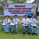 Kedua pasangan Calon Ketua dan Wakil Ketua Osis SMK Negeri 1 Air Putih, Kabupaten Batu Bara