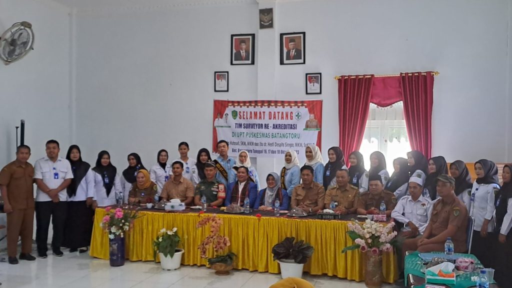 Polsek Batang Toru Hadiri Kunjungan Tim Surveyor Re-Akreditasi Puskesmas