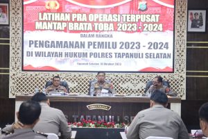 Lat Pra Ops Mantap Brata, Kapolres Tapsel : Galang Sinergi antar Instansi dan Media Massa