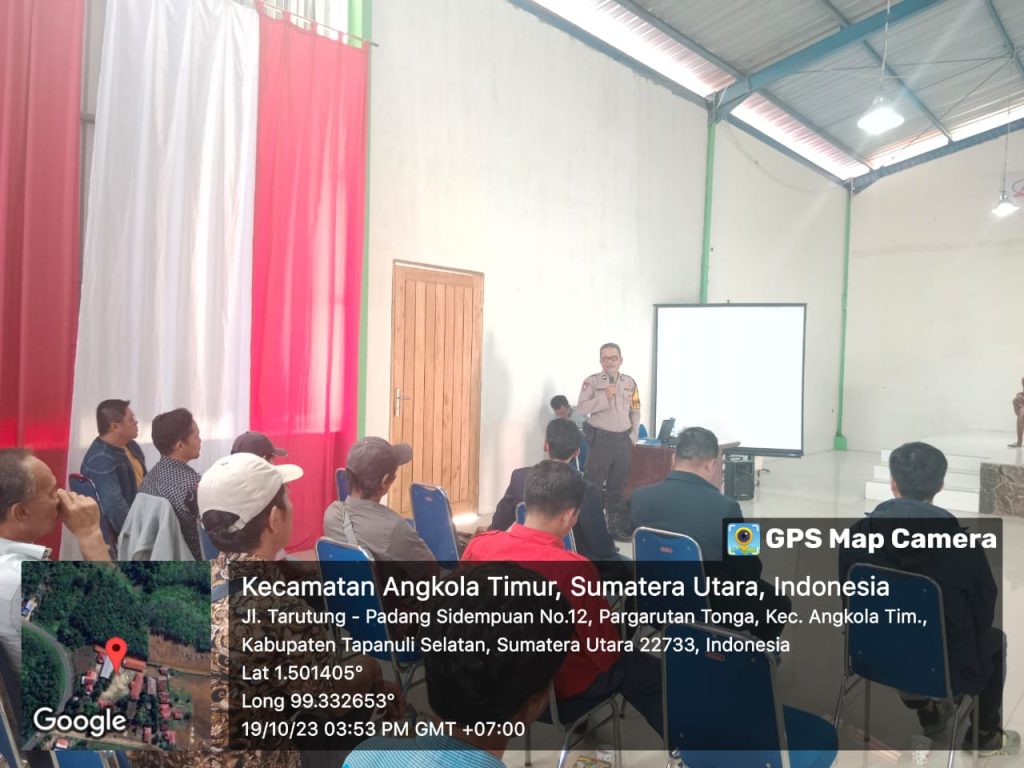 Polsek Sipirok Ingatkan Masyarakat Tak Konsumsi Obat-obatan Terlarang