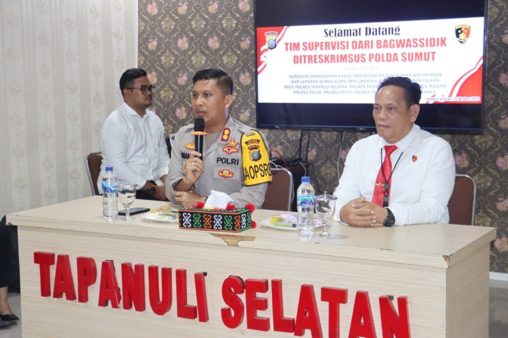 Giliran Krimsus Polda Sumut Supervisi di Polres Tapsel