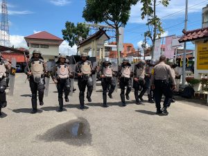 Ops Mantap Brata, Dalmas Polres Tapsel Mulai Latihan Gerakan dan Formasi