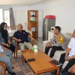 Kapolres Tapsel, AKBP Imam Zamroni, dan rombongan saat kunjungan sekaligus cooling system ke DPD Partai NasDem Tapsel