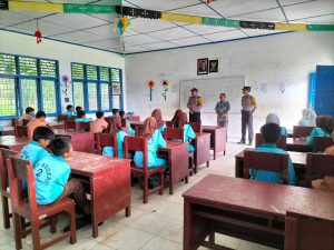 Polsek Dolok Terjunkan Personel ke Sekolah Sosialisasi Bahaya Narkoba