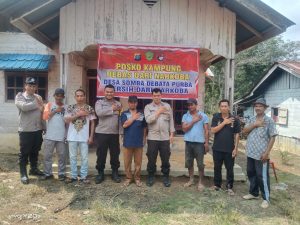 Polres Tapsel dan Polsek SD Hole Bentuk Kampung Bebas dari Narkoba