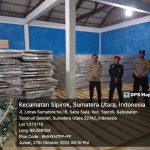Personel Polsek Sipirok saat menggelar Patroli di Gudang KPU Tapsel guna memastikan keamanan dan kelengkapan logistik Pemilu