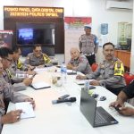 Plh Kabag Ops Polres Tapsel, AKP Sumanto Naibaho, ikuti virtual zoom terkait pengecekan kesiapan Ops Mantap Brata Toba 2023-2024