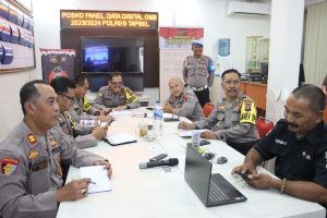 Polres Tapsel Ikuti Pengecekan Kesiapan Ops Mantap Brata dari Mabes Polri