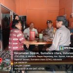 Personel Polsek Sipirok temui masyarakat untuk menciptakan Pemilu damai