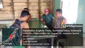 Gelar Ops Mantap Brata Toba, Polsek Sipirok Minta Masyarakat Tak Percaya Hoaks