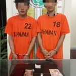 JN dan DH usai tertangkap Sat Resnarkoba Polres Tapsel