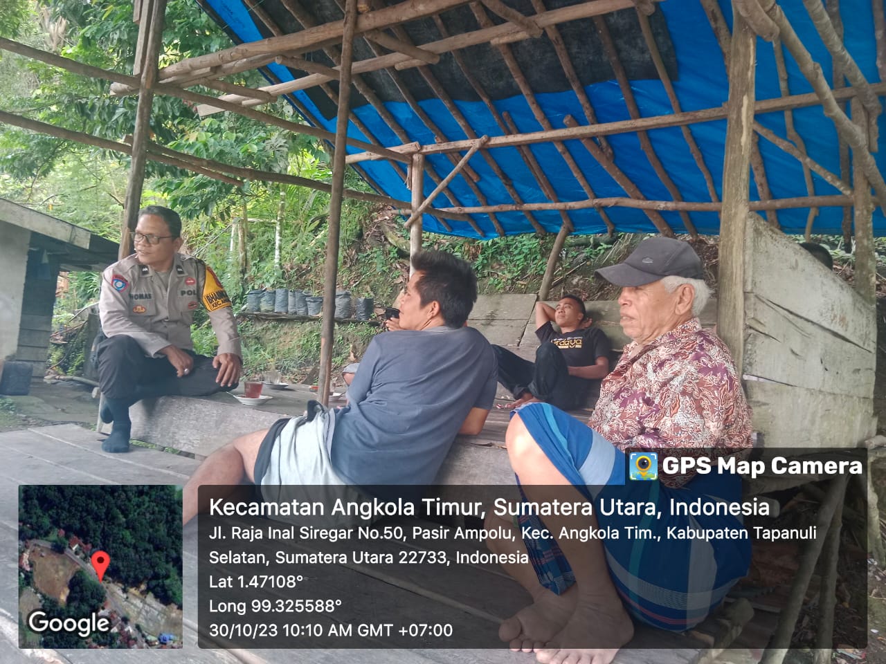 Bhabinkamtibmas Polsek Sipirok, Aipda Thomas M Harahap, gandeng Tokoh Agama guna menciptakan Pemilu damai