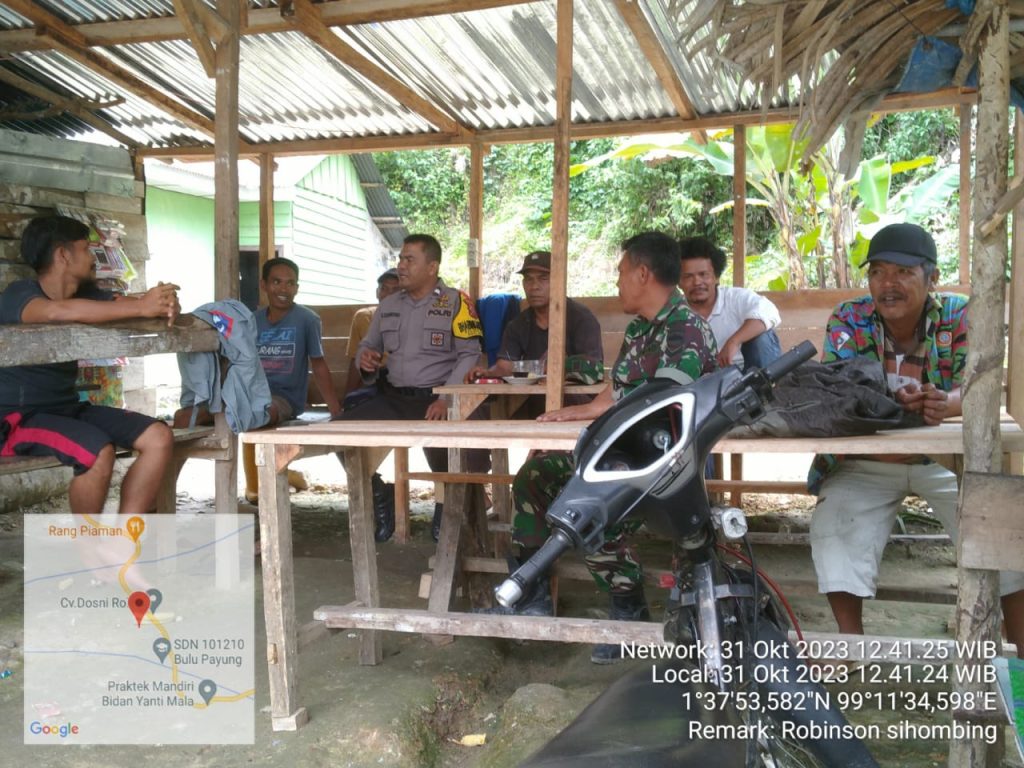 Ops Mantap Brata, Polsek Sipirok Galang Masyarakat Ciptakan Pemilu Damai   