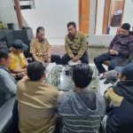 Ketua Mandataris SMSI Padangsidimpuan, Khairuk Arief, saat silaturahmi ke Sahabat Pers Sumut