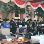 Waka Polsek Padang Bolak, Iptu Suhardi, saat mengikuti Upacara peringatan Hari Pahlawan ke-78