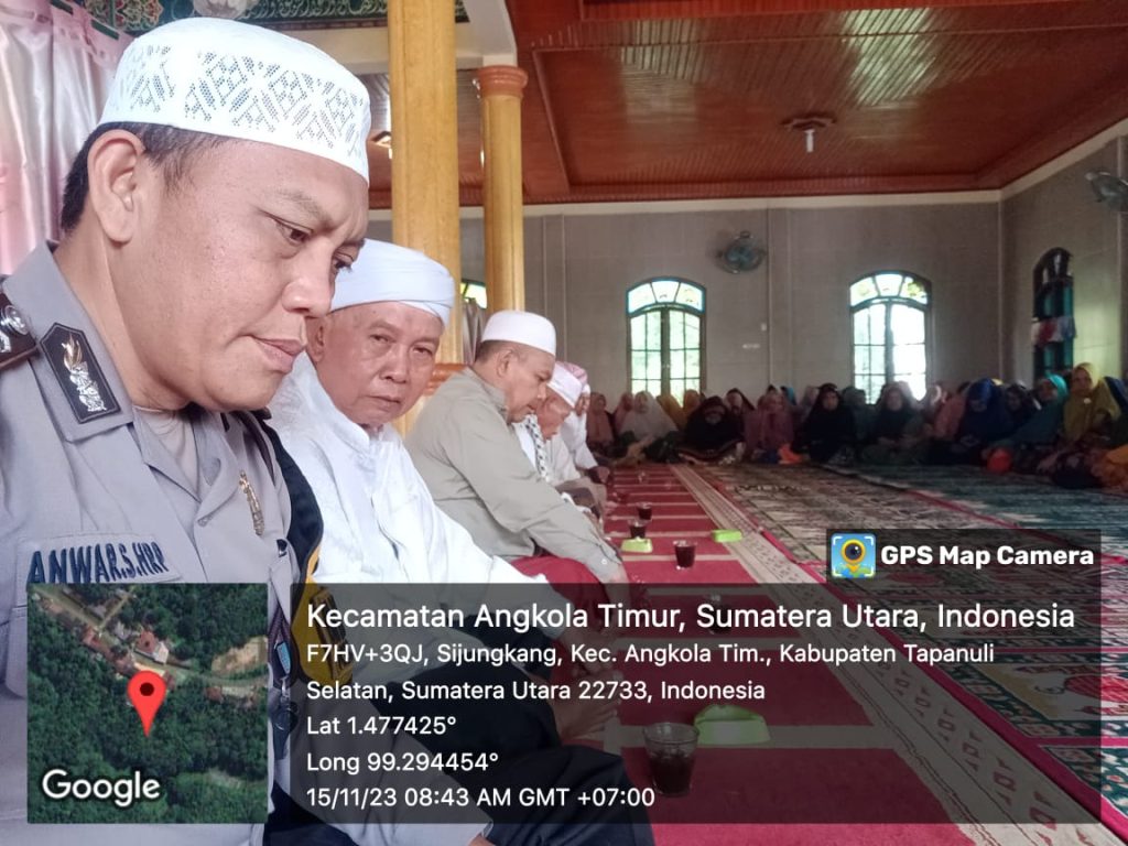 Hadir di Pengajian, Polsek Sipirok Lakukan Cooling System