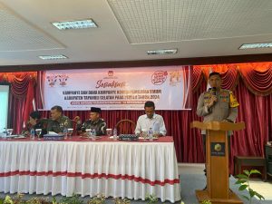 Kapolres Tapsel Hadiri Sosialisasi Kampanye dan Dana Kampanye Pemilu