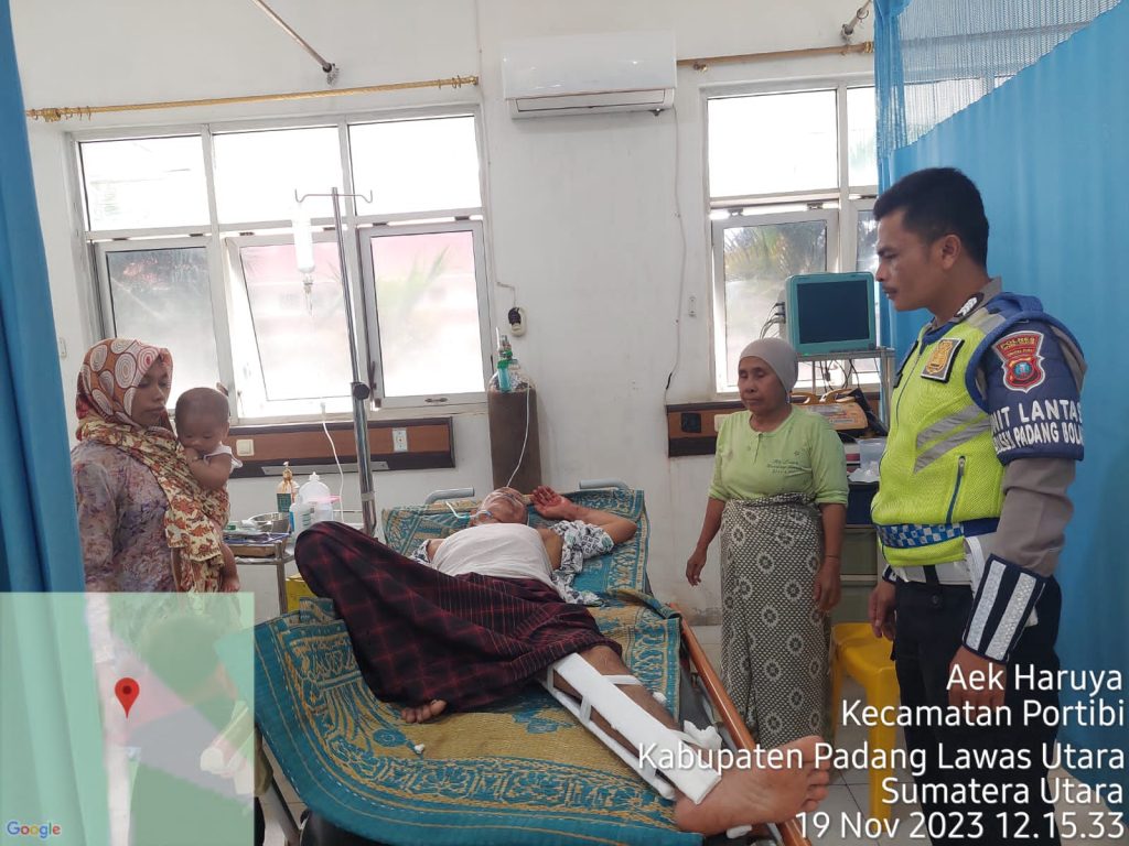 Pejalan Kaki di Paluta Nyaris Jemput Ajal Usai Tertabrak Motor