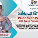 Kapolres Tapsel, AKBP Imam Zamroni, ucapkan selamat atas pelantikan SMSI Tapsel