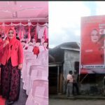 Baliho Saripah Hanum, Caleg DPRD Kota Padangsidimpuan dari PDI Perjuangan dengan nomor urut 2 Dapil Kecamatan Padangsidimpuan Utara dan Hutaimbaru