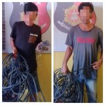 AS dan SS usai diamankan Polsek Sipirok dengan barang bukti