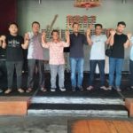 Roby Agusman Harahap, berfoto bersama Pengurus TKD AMIN Padangsidimpuan