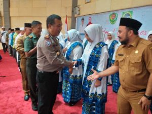Kasat Binmas Polres Tapsel Hadiri Pengukuhan Pengurus BKMT
