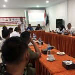 Kasat Resnarkoba Polres Tapsel, AKP Salomo Sagala, saat memaparkan materi tentang bahaya narkoba
