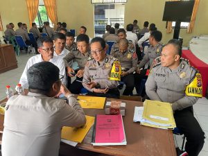 Agar Maksimal, Polres Tapsel Ikuti Pengawasan Operasi Mantap Brata Toba
