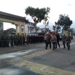 Pengecekan kesiapan pasukan Ops Lilin Toba 2023 di wilkum Polres Tapsel