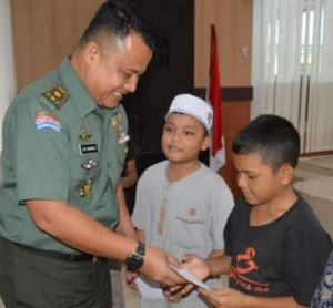 Santuni Anak Yatim, Cara Kodim 0212/Tapsel Rayakan Hari Juang Kartika