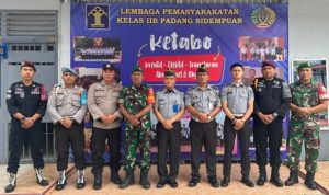 Tingkatkan Pam Nataru, Lapas Kelas IIB Padangsidimpuan Jalin Sinergi ke TNI-Polri