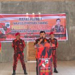 Ketua Dewan Pakar MPC PP Tapanuli Selatan, Abdul Basith Dalimunthe, saat memberi sambutan pada rapat pleno perdana MPC PP Tapanuli Selatan