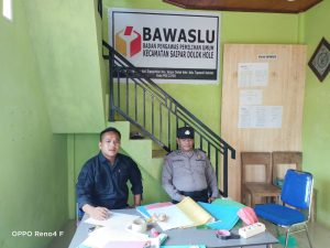 Jaga Kekondusifan, Polsek SD Hole Sambangi Panwascam