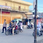 Kapolres Padangsidimpuan, AKBP Dudung Setyawan, saat turun langsung ke Jalan melaksanakan pengamanan dan pengaturan arus lalu lintas di titik padat kenderaan